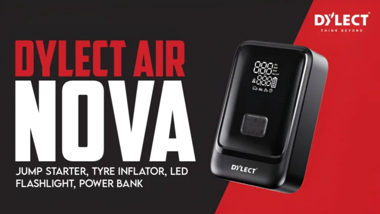 Dylect AIR NOVA 4-in-1 Jump Starter | Modern Car Accessory For Safety