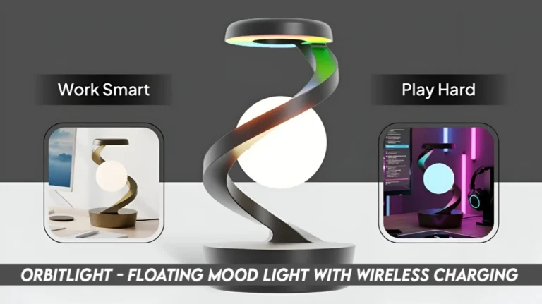 OrbitLight Review – Floating Lamp Light & Wireless Dock – Magnetic Levitating Desk Lamp