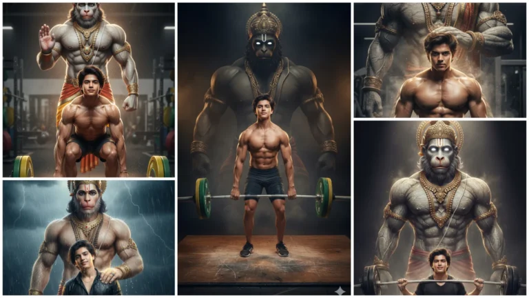 Hanuman Ji Gym Ai Photo Editing Prompts