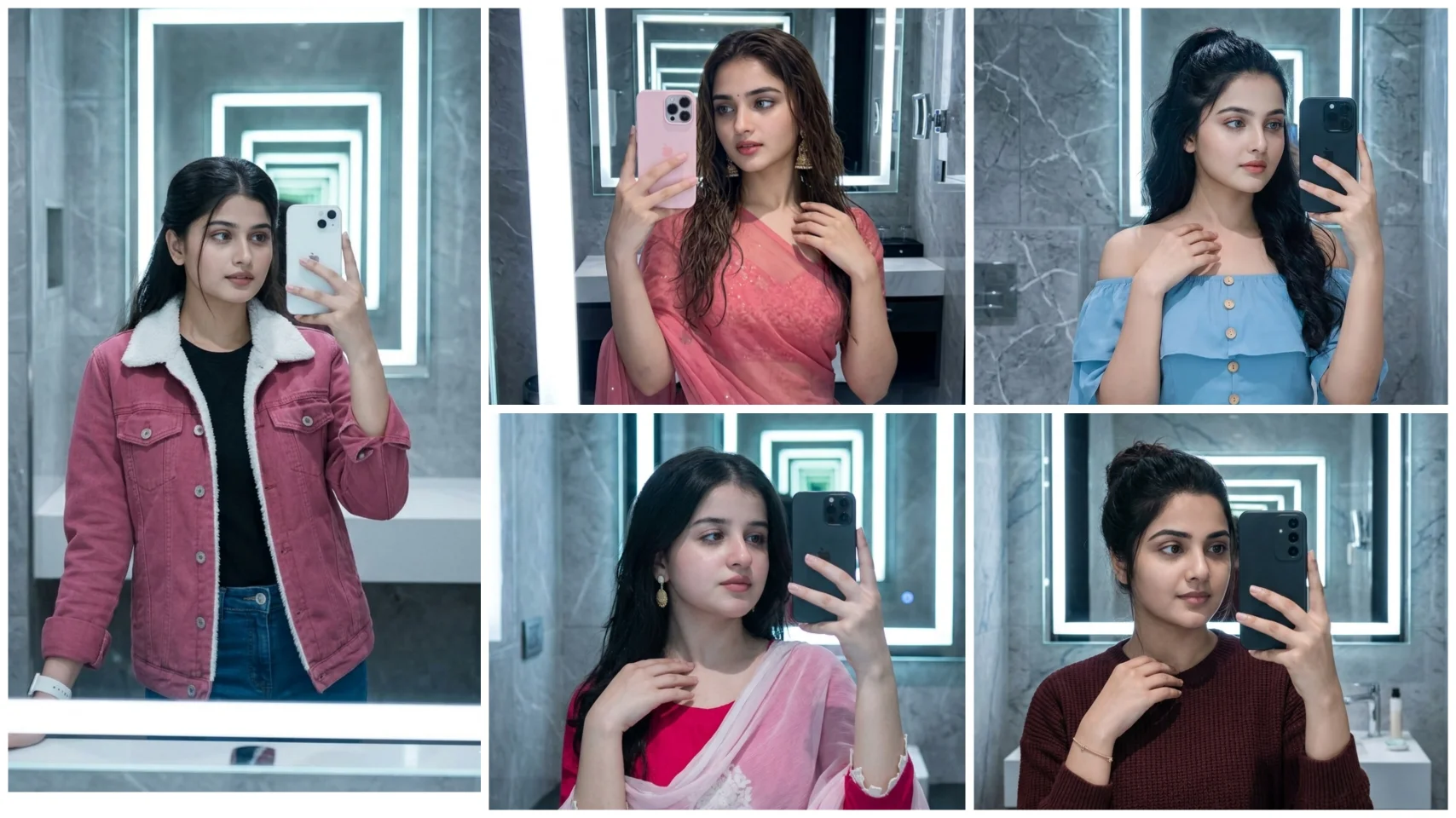 Mirror Selfie Ai Prompt For Girl