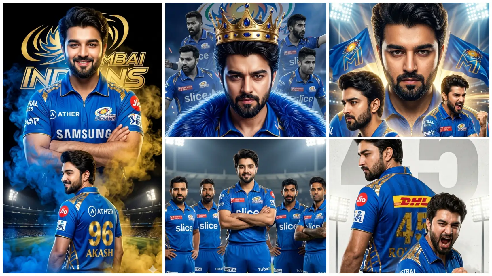 Mumbai Indians Ai Photo Editing Prompt